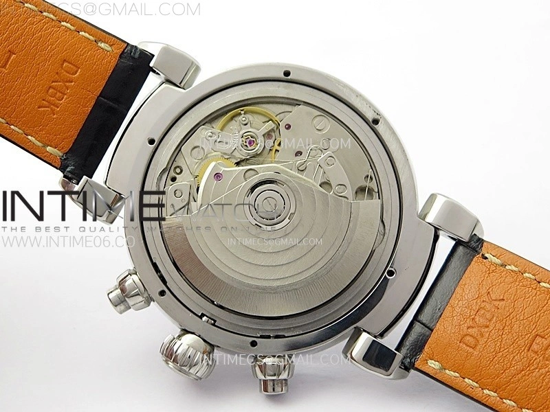 Portugieser Chrono Classic 42 IW390406 AZF 1:1 Best Edition Blue Dial Blue Hand on Black Leather Strap A7750