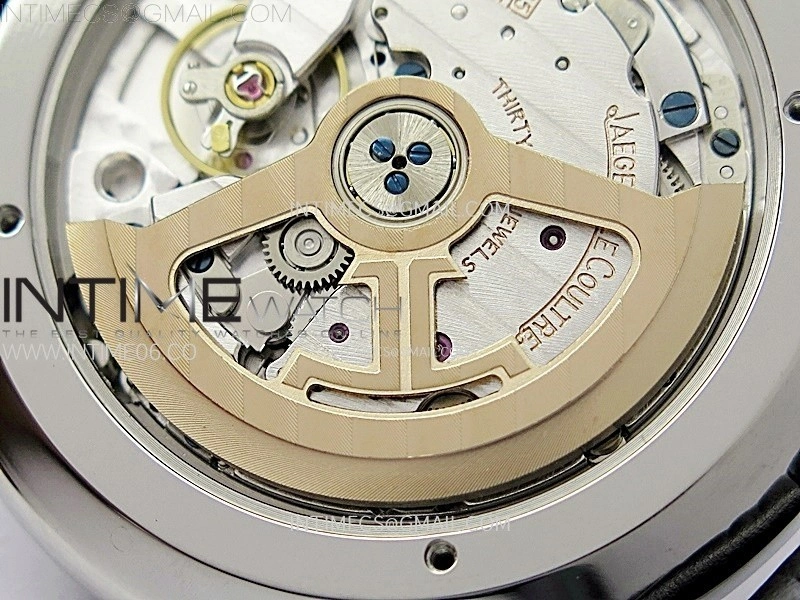 Master Ultra Thin Moon 1368420 SS ZF 1:1 Best Edition Black Dial on Black Leather Strap V3 SA925 Super Clone
