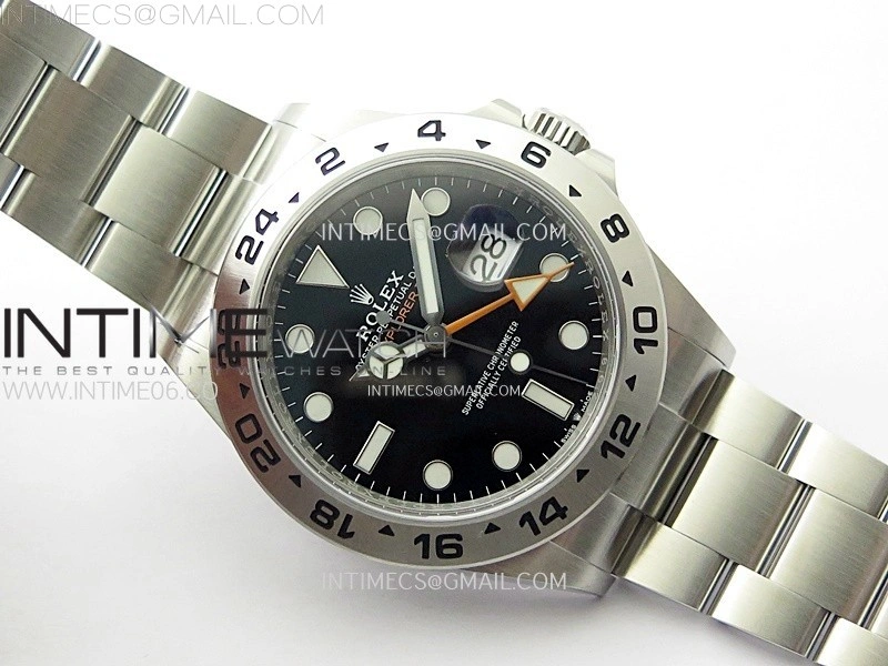 Explorer II 42mm 226570 904L SS C+F 1:1 Best Edition Black Dial on Bracelet Super Clone VR3285