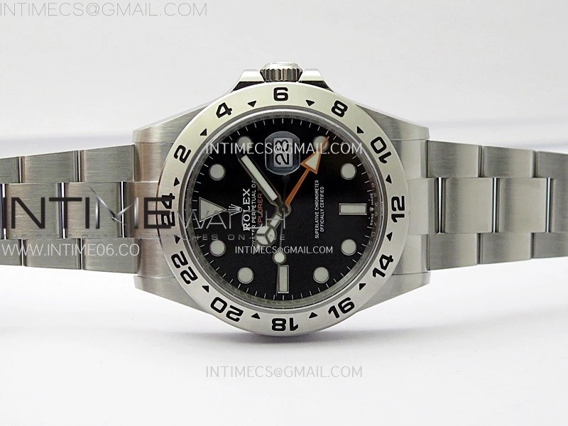 Explorer II 42mm 226570 904L SS C+F 1:1 Best Edition Black Dial on Bracelet Super Clone VR3285