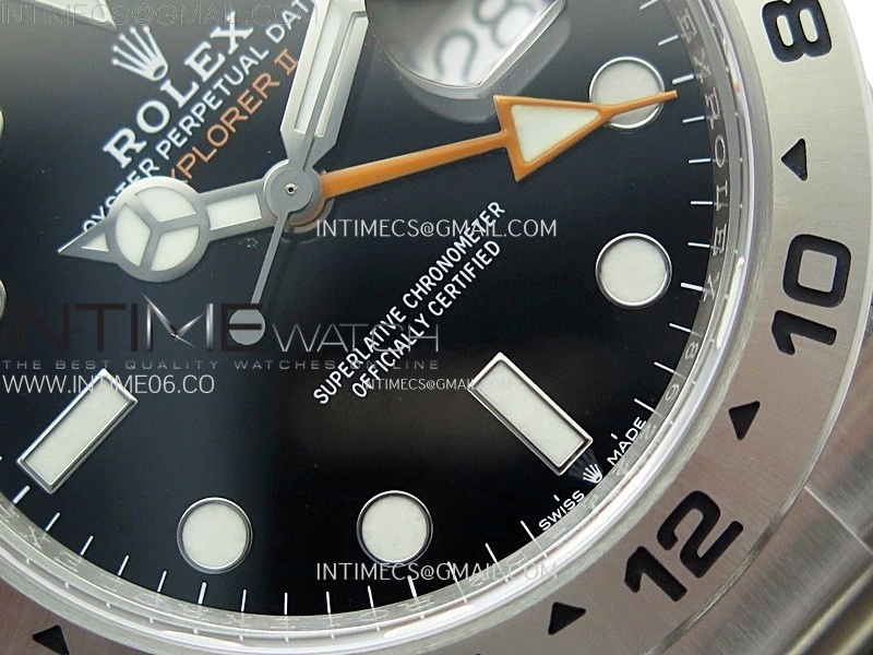 Explorer II 42mm 226570 904L SS C+F 1:1 Best Edition Black Dial on Bracelet Super Clone VR3285