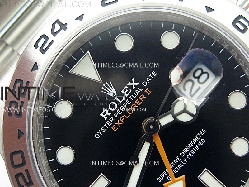 Explorer II 42mm 226570 904L SS C+F 1:1 Best Edition Black Dial on Bracelet Super Clone VR3285