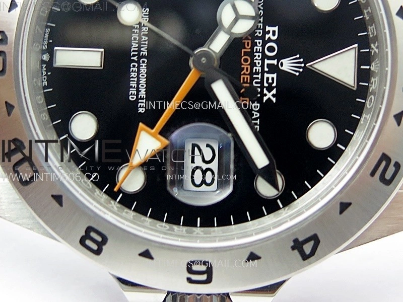 Explorer II 42mm 226570 904L SS C+F 1:1 Best Edition Black Dial on Bracelet Super Clone VR3285