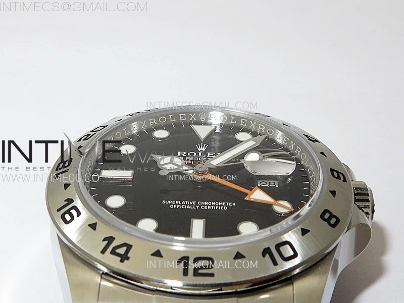 Explorer II 42mm 226570 904L SS C+F 1:1 Best Edition Black Dial on Bracelet Super Clone VR3285