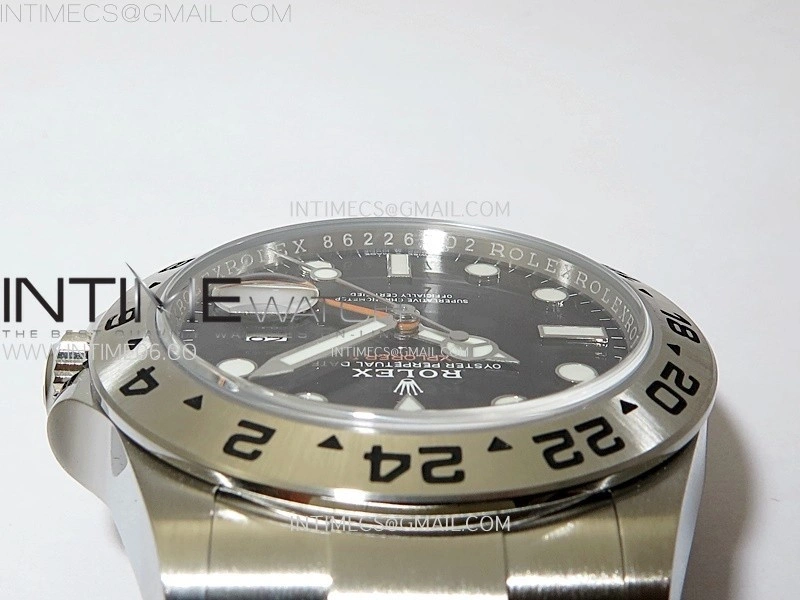 Explorer II 42mm 226570 904L SS C+F 1:1 Best Edition Black Dial on Bracelet Super Clone VR3285