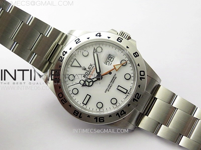 Explorer II 42mm 226570 904L SS C+F 1:1 Best Edition White Dial on Bracelet Super Clone VR3285