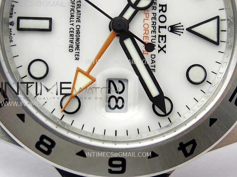 Explorer II 42mm 226570 904L SS C+F 1:1 Best Edition White Dial on Bracelet Super Clone VR3285