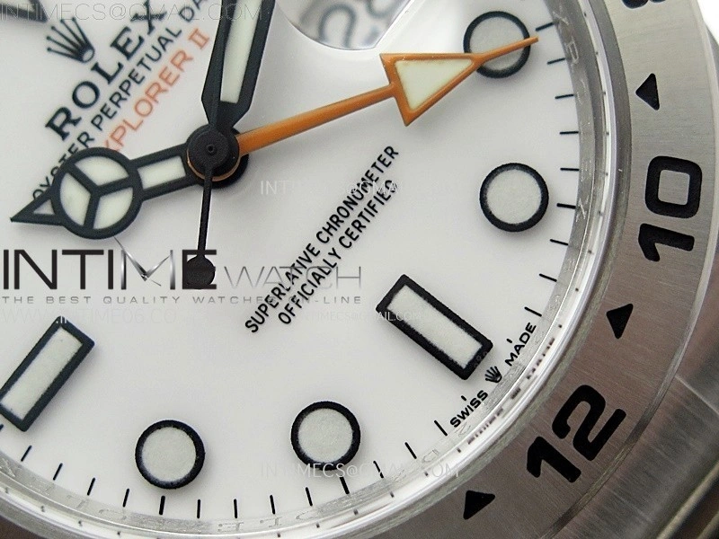 Explorer II 42mm 226570 904L SS C+F 1:1 Best Edition White Dial on Bracelet Super Clone VR3285