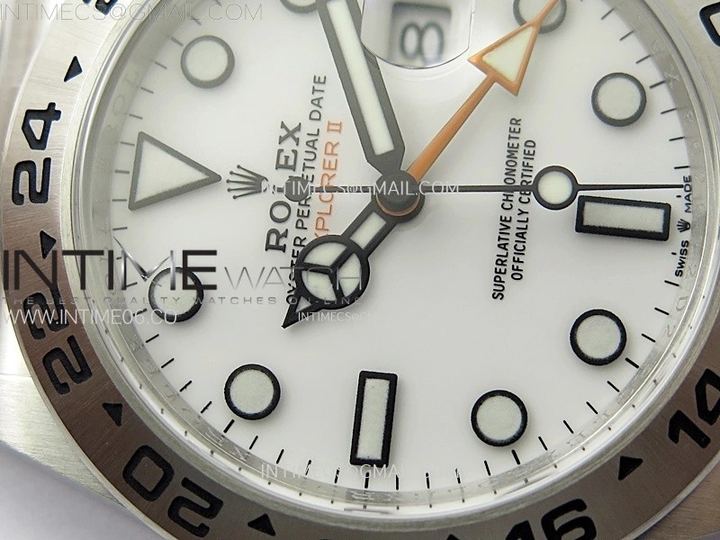 Explorer II 42mm 226570 904L SS C+F 1:1 Best Edition White Dial on Bracelet Super Clone VR3285