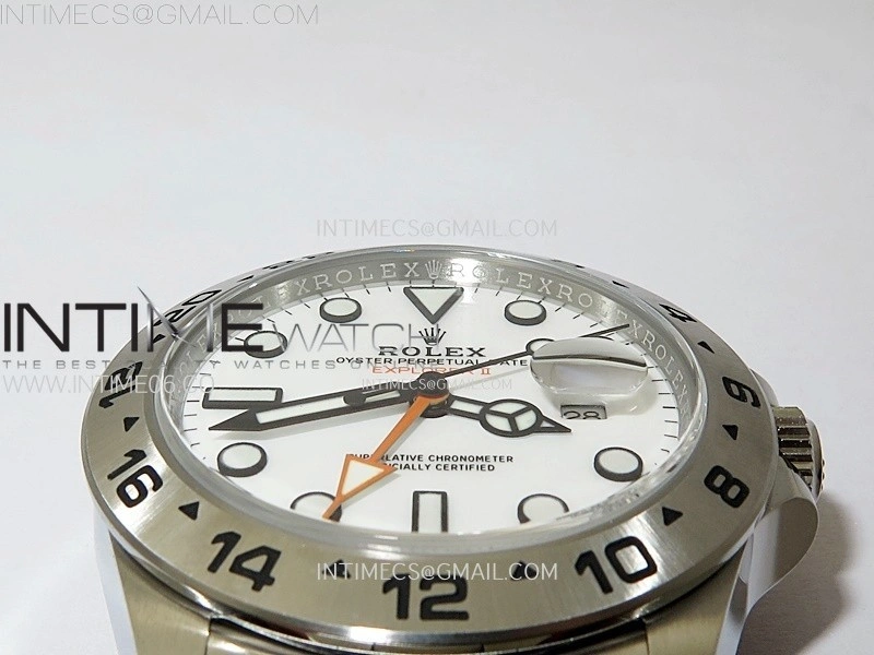 Explorer II 42mm 226570 904L SS C+F 1:1 Best Edition White Dial on Bracelet Super Clone VR3285