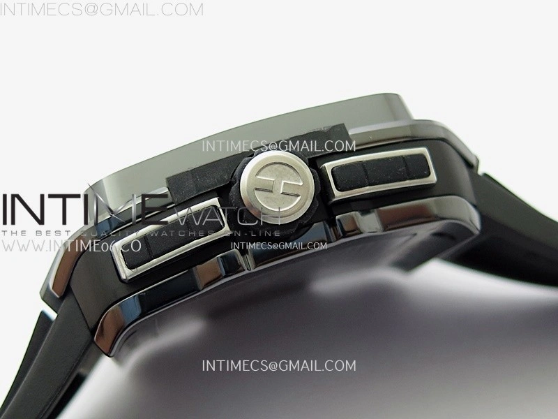 Square Bang Unico 42mm Black Ceramic BBF 1:1 Best Edition Skeleton Dial on Black Rubber Strap A1280