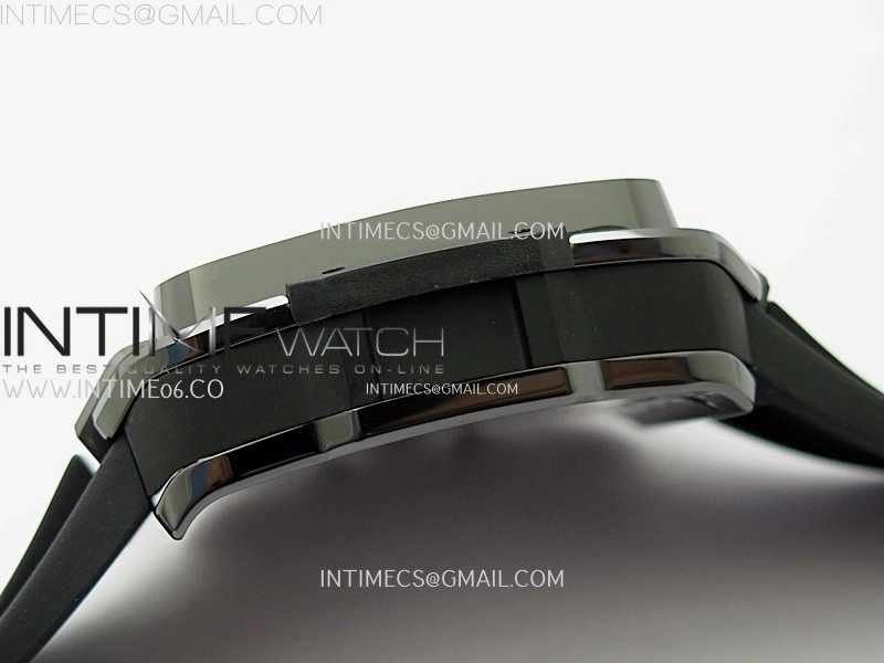 Square Bang Unico 42mm Black Ceramic BBF 1:1 Best Edition Skeleton Dial on Black Rubber Strap A1280