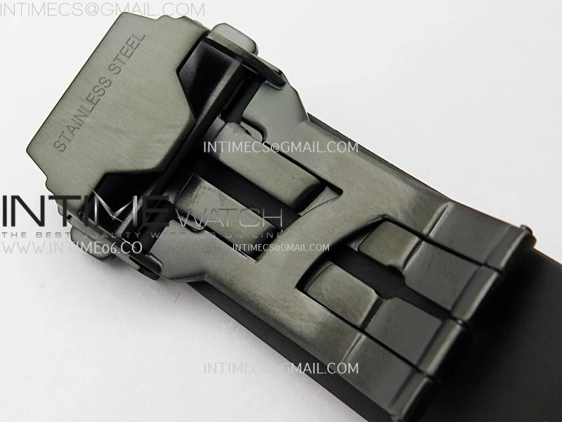 Square Bang Unico 42mm Black Ceramic BBF 1:1 Best Edition Skeleton Dial on Black Rubber Strap A1280