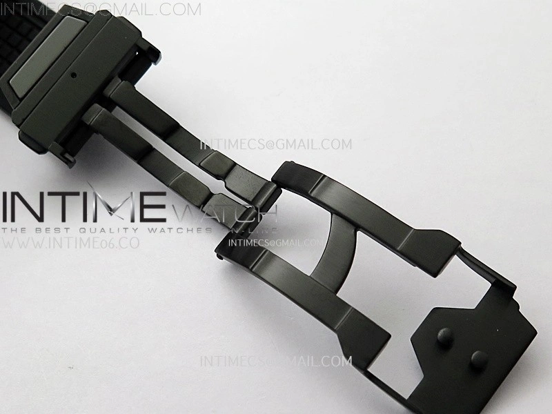 Square Bang Unico 42mm Black Ceramic BBF 1:1 Best Edition Skeleton Dial on Black Rubber Strap A1280