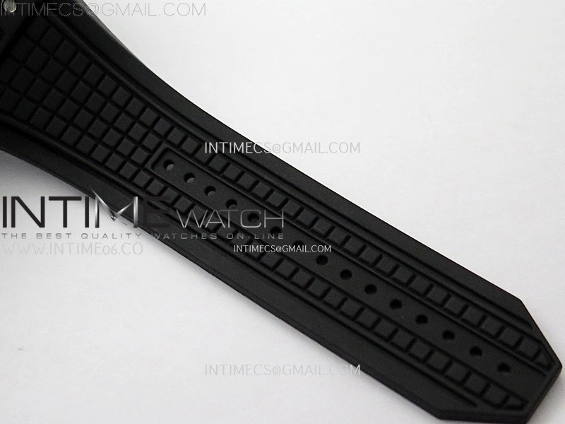 Square Bang Unico 42mm Black Ceramic BBF 1:1 Best Edition Skeleton Dial on Black Rubber Strap A1280
