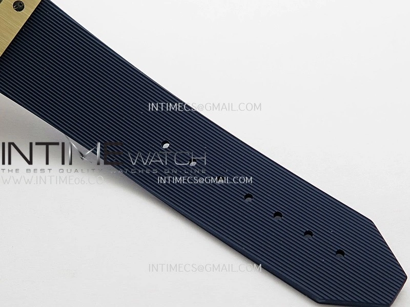 Classic Fusion 42mm RG JJZF 1:1 Best Edition Blue Textured Dial On Blue Rubber Strap Asian SW300