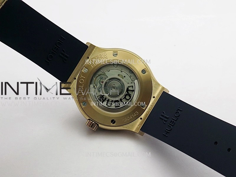 Classic Fusion 42mm RG JJZF 1:1 Best Edition Blue Textured Dial On Blue Rubber Strap Asian SW300