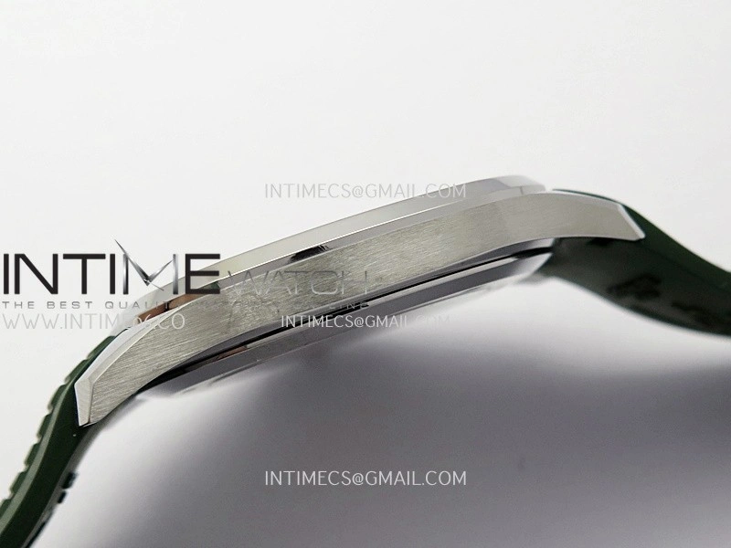 Aquanaut 5168G 42mm SS 3KF 1:1 Best Edition Green Dial on Green Rubber Strap A324 Super Clone V2