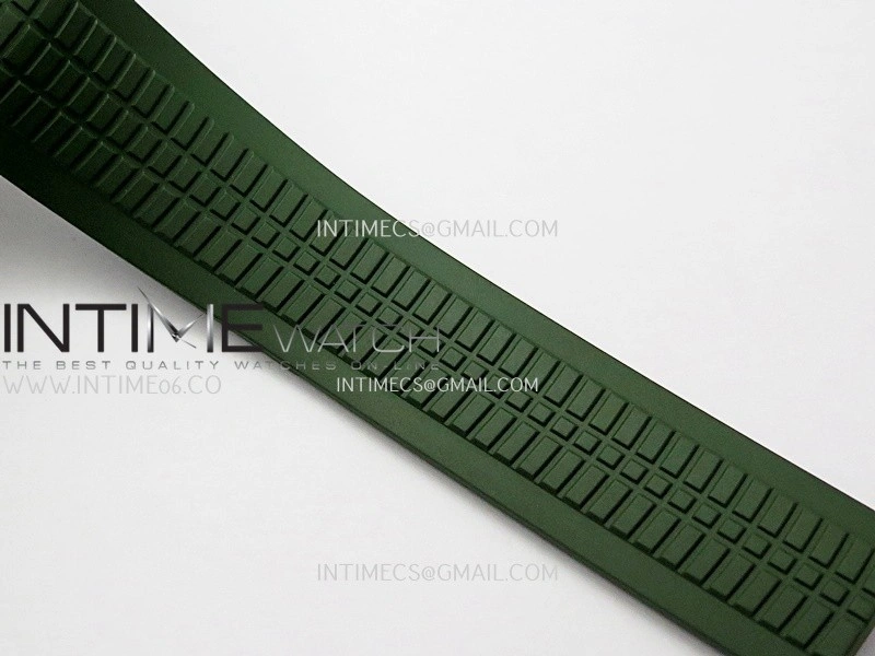 Aquanaut 5168G 42mm SS 3KF 1:1 Best Edition Green Dial on Green Rubber Strap A324 Super Clone V2