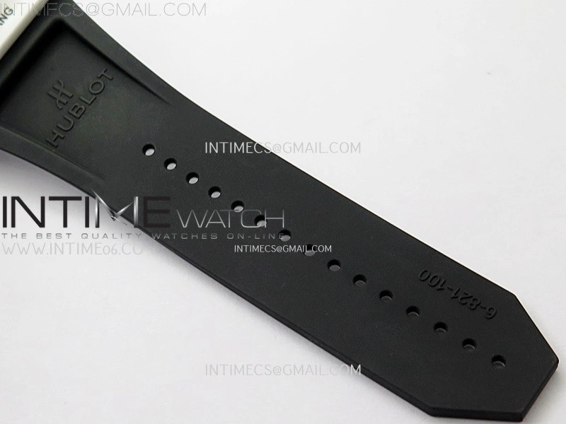 Square Bang Unico 42mm White Ceramic BBF 1:1 Best Edition Skeleton Dial on White Rubber Strap A1280
