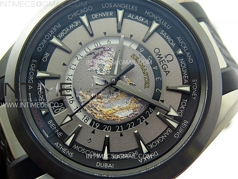 Aqua Terra 150M 43mm 24 Ti VSF 1:1 Best Edition Gray Dial on Black Rubber Strap A8938 Super Clone