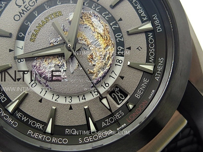 Aqua Terra 150M 43mm 24 Ti VSF 1:1 Best Edition Gray Dial on Black Rubber Strap A8938 Super Clone