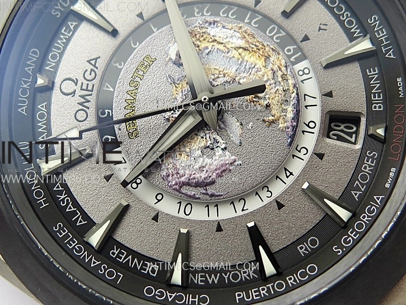 Aqua Terra 150M 43mm 24 Ti VSF 1:1 Best Edition Gray Dial on Black Rubber Strap A8938 Super Clone