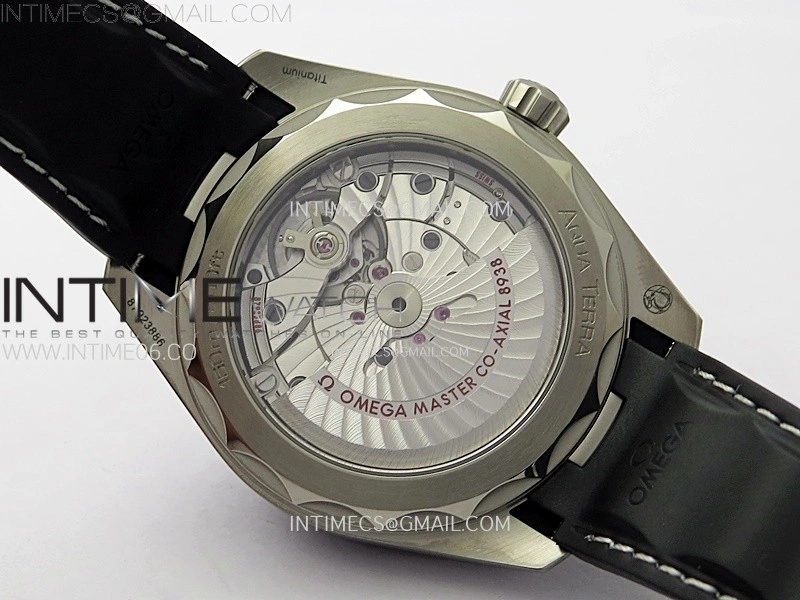 Aqua Terra 150M 43mm 24 Ti VSF 1:1 Best Edition Gray Dial on Black Rubber Strap A8938 Super Clone