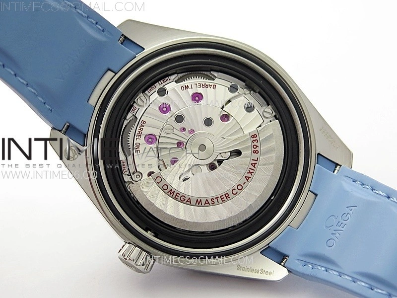 Aqua Terra GMT Worldtimer 43mm VSF 1:1 Best Edition Summer Blue Dial on Blue Rubber Strap A8938 Super Clone