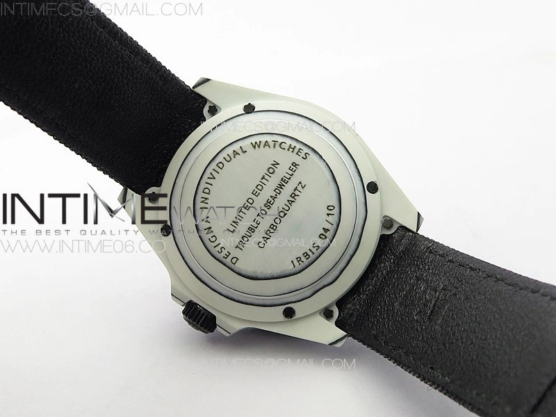 Sea Dweller 43mm White Carbon 'IRBIS' DIWF Best Edition Carbon Dial on Black Nylon Strap A2824