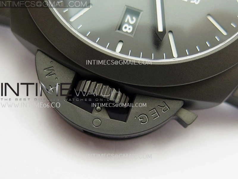 PAM1467 44mm GMT DLC VSF 1:1 Best Edition Gray Ombre Dial On Gray Nylon Strap Asian P9010