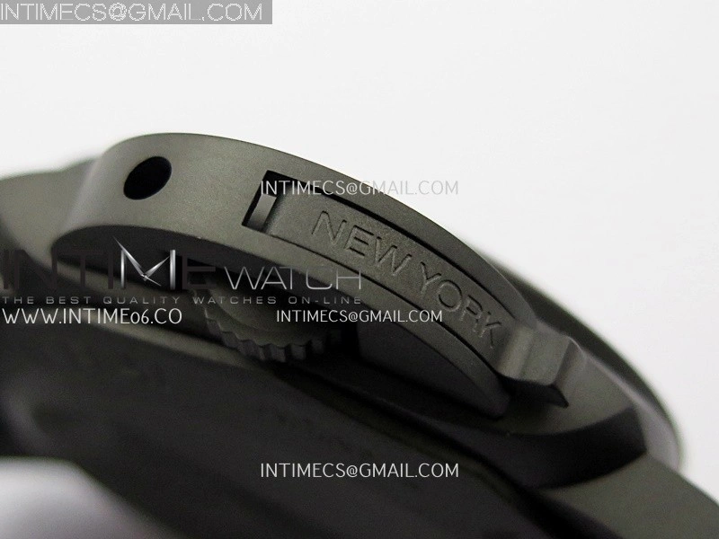 PAM1467 44mm GMT DLC VSF 1:1 Best Edition Gray Ombre Dial On Gray Nylon Strap Asian P9010
