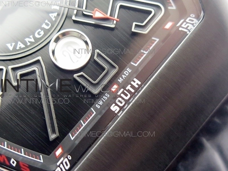 Vanguard V45 All Black DLC ZF 1:1 Best Edition Black Dial on Black Rubber Strap MIYOTA 9015