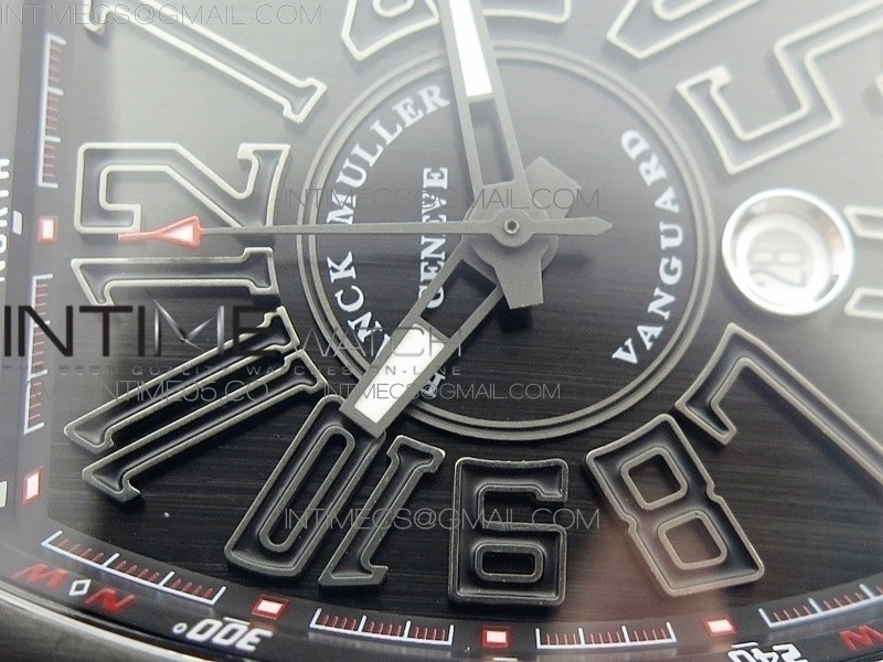 Vanguard V45 All Black DLC ZF 1:1 Best Edition Black Dial on Black Rubber Strap MIYOTA 9015