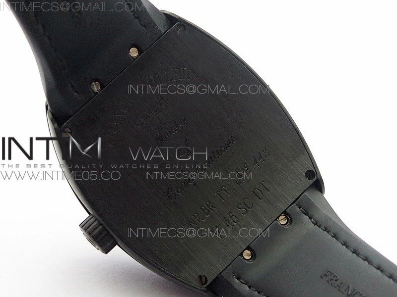 Vanguard V45 All Black DLC ZF 1:1 Best Edition Black Dial on Black Rubber Strap MIYOTA 9015