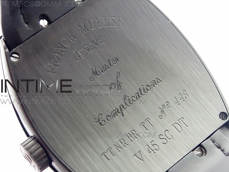 Vanguard V45 All Black DLC ZF 1:1 Best Edition Black Dial on Black Rubber Strap MIYOTA 9015