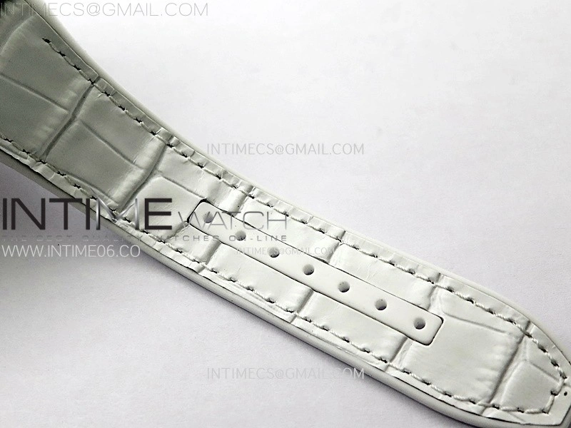 Vanguard V45 Full Diamonds ABF Best Edition Full Paved Diamonds On White Gummy Strap A2824