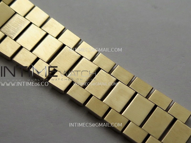 Day Date 128345 RG Gain Weight KF 1:1 Silver Dial T Diamond Marker On President Bracelet A2836