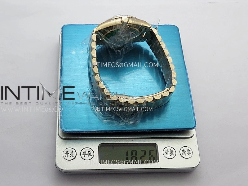 Day Date 128345 RG Gain Weight KF 1:1 Silver Dial T Diamond Marker On President Bracelet A2836