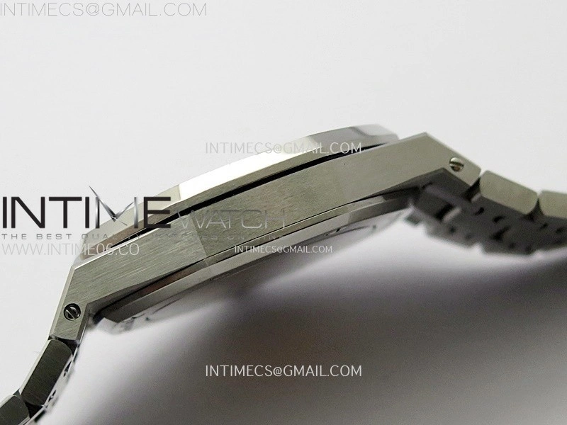 Royal Oak 37mm 15450 SS ZF 1:1 Best Edition Silver Textured Dial on SS Bracelet SA3120 Super Clone