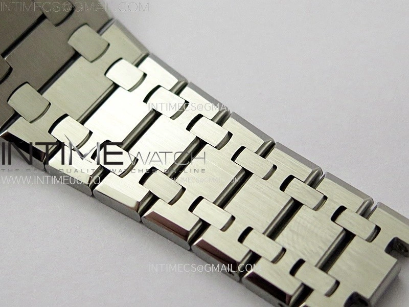 Royal Oak 37mm 15450 SS ZF 1:1 Best Edition Silver Textured Dial on SS Bracelet SA3120 Super Clone