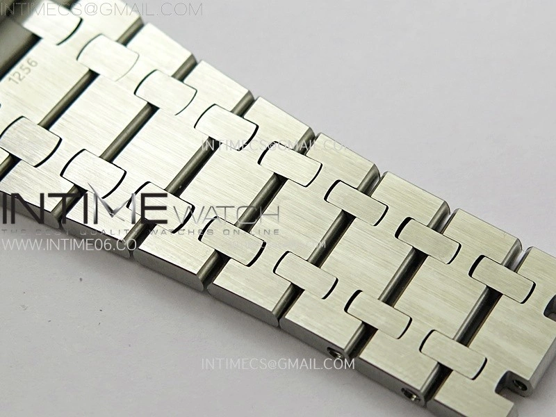 Royal Oak 37mm 15450 SS ZF 1:1 Best Edition Silver Textured Dial on SS Bracelet SA3120 Super Clone