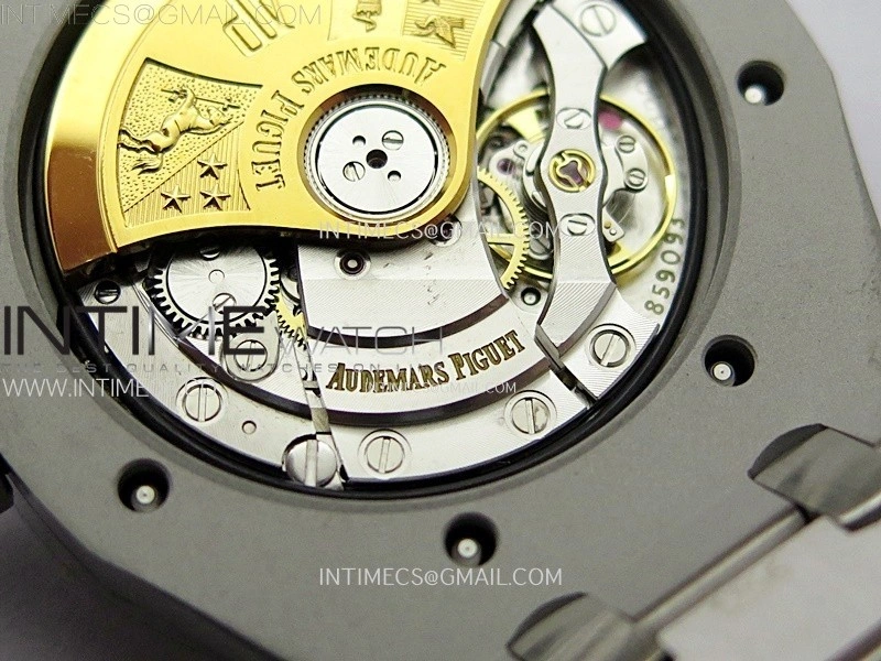 Royal Oak 37mm 15450 SS ZF 1:1 Best Edition Silver Textured Dial on SS Bracelet SA3120 Super Clone