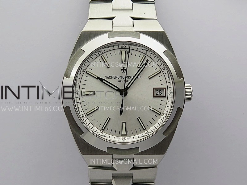 Overseas 4500V SS ZF 1:1 Best Edition Silver Dial On SS Bracelet Asian Super Clone 5100 V2
