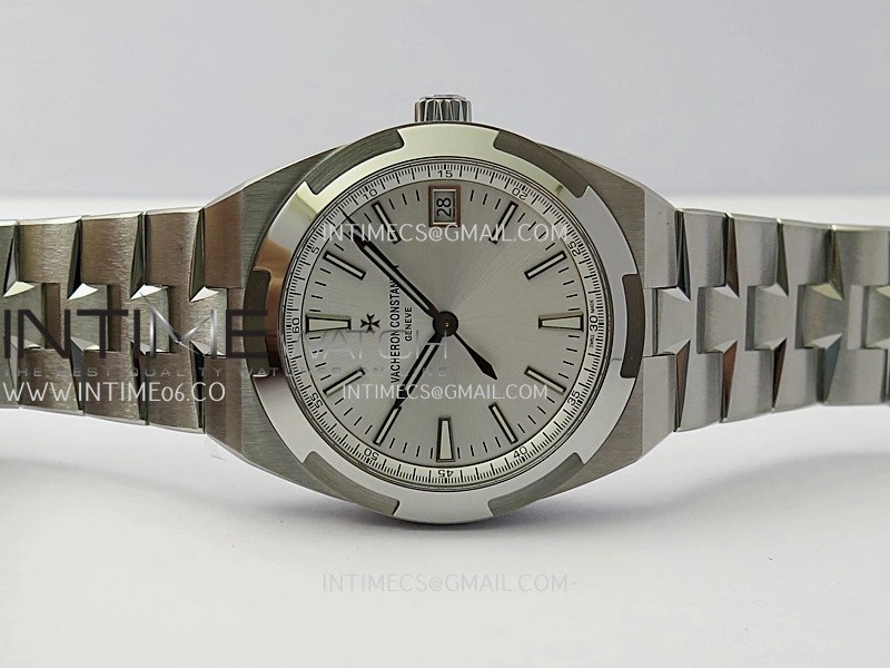 Overseas 4500V SS ZF 1:1 Best Edition Silver Dial On SS Bracelet Asian Super Clone 5100 V2