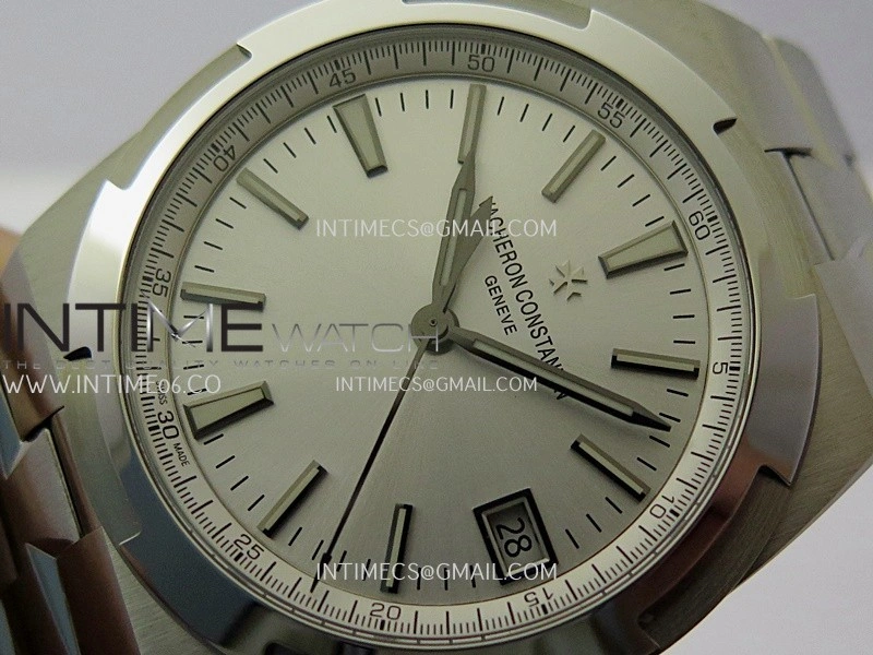 Overseas 4500V SS ZF 1:1 Best Edition Silver Dial On SS Bracelet Asian Super Clone 5100 V2