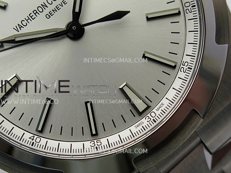 Overseas 4500V SS ZF 1:1 Best Edition Silver Dial On SS Bracelet Asian Super Clone 5100 V2