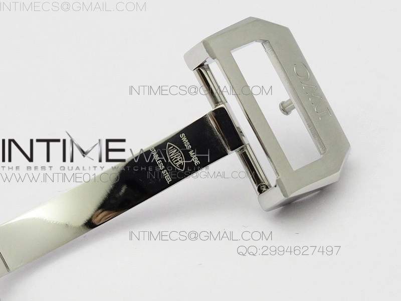 Portuguese IW371446 ZF V3 1:1 Best Edition SS White Dial Blue Markers on Blue Leather Strap A79350