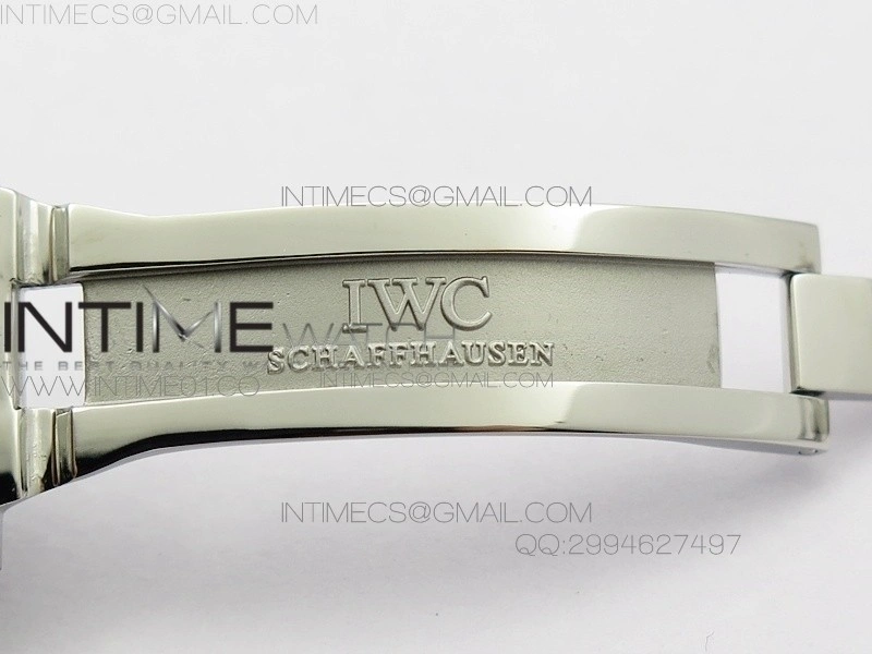 Portuguese IW371446 ZF V3 1:1 Best Edition SS White Dial Blue Markers on Blue Leather Strap A79350
