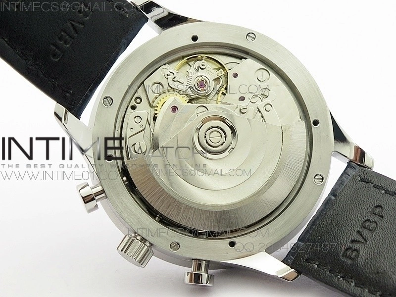 Portuguese IW371446 ZF V3 1:1 Best Edition SS White Dial Blue Markers on Blue Leather Strap A79350